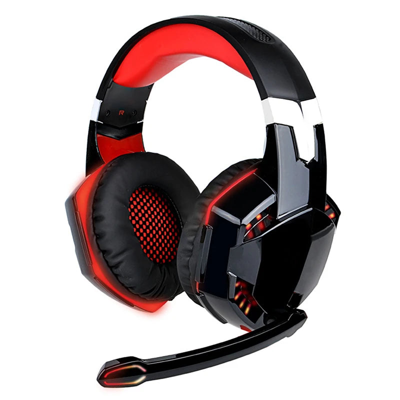 Casque de jeu stéréo basse avec micro, casque filaire pour PC, ordinateur, machine de jeu, joueur