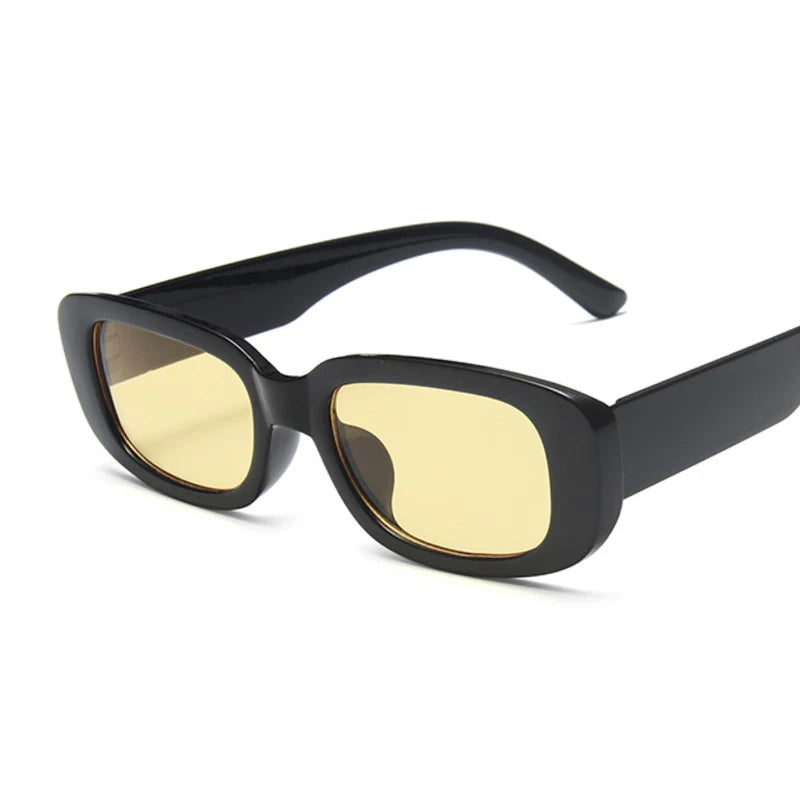 Lunettes de soleil carrées pour femmes — voyage, petit rectangle, mode, rétro, 2021