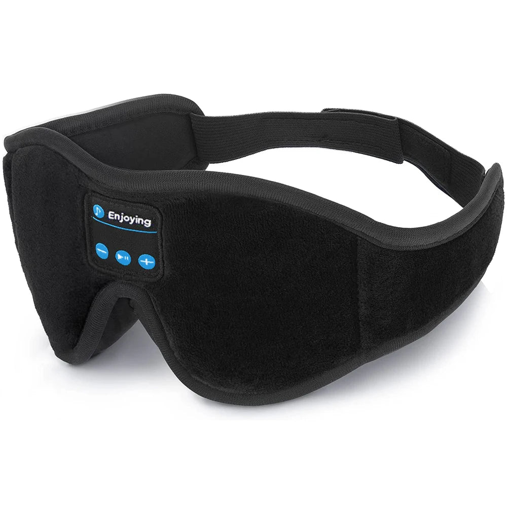 3D Bluetooth Sleep Headphones with Built-in HD Speaker, Eye Mask, Music Playback, Sleep Headset