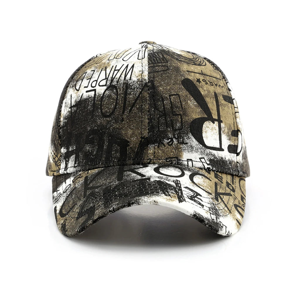 FS Black Red Graffiti Baseball Caps for Men Luxury Brand Women Hat Snapback Hip Hop Cap Street Trucker Hats Casquettes Men