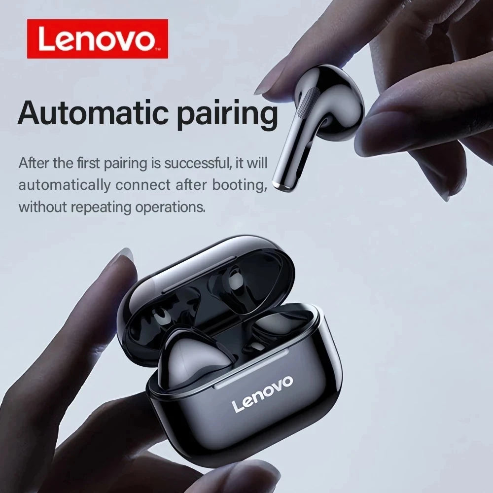 Original Lenovo LP40 Auriculares inalámbricos TWS Bluetooth Auriculares Control táctil Deporte Estéreo Auriculares para teléfono Android