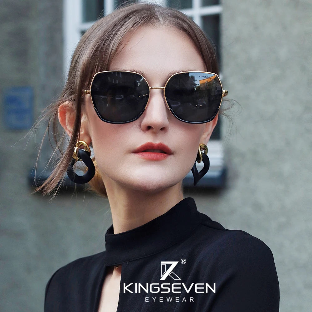 Lunettes de soleil femme style jeune polarisées dégradées — design élégant