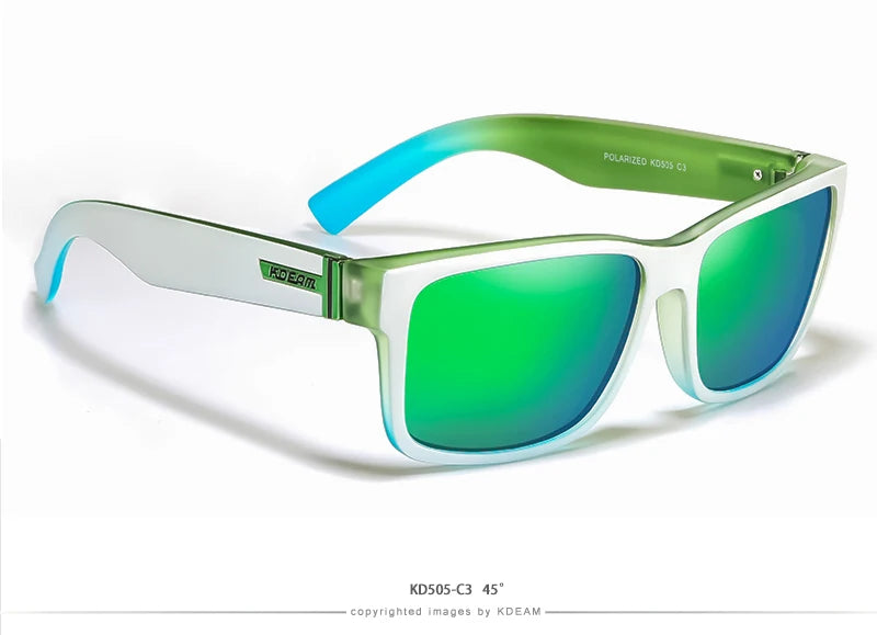 Lunettes de soleil sport polarisées — couleurs choquantes, conduite extérieur, photochromiques, avec boîte