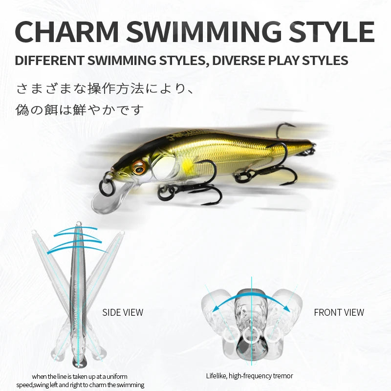 BEARKING 9.8 cm 10g SP plongée 2.1 m professionnel vairon Wobbler leurres de pêche qualité jerkbaits appât artificiel prédateur s'attaque