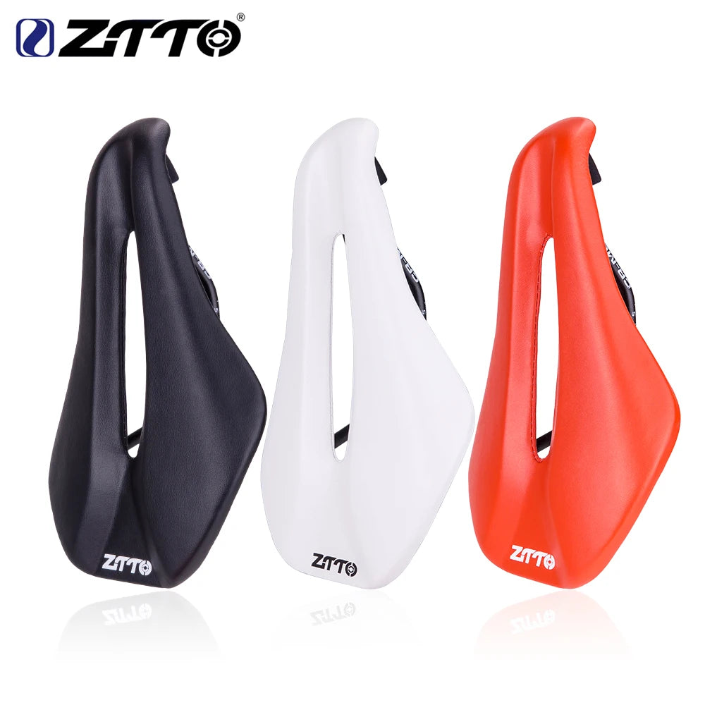 ZTTO-Selle de vélo de route et VTT ergonomique, siège amissié ultraléger, design antarctique court, large et confortable, long voyage, 146mm