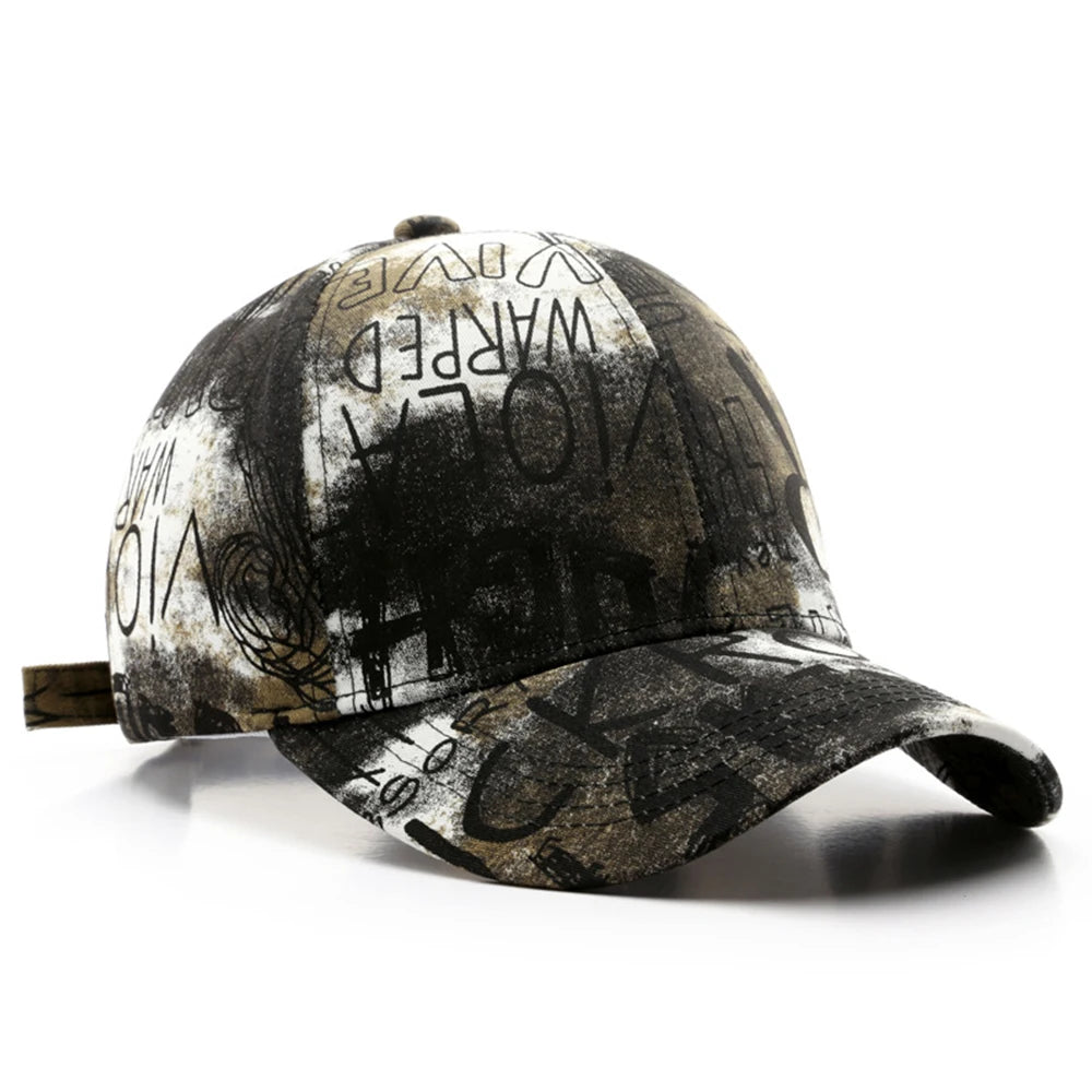 FS Black Red Graffiti Baseball Caps for Men Luxury Brand Women Hat Snapback Hip Hop Cap Street Trucker Hats Casquettes Men