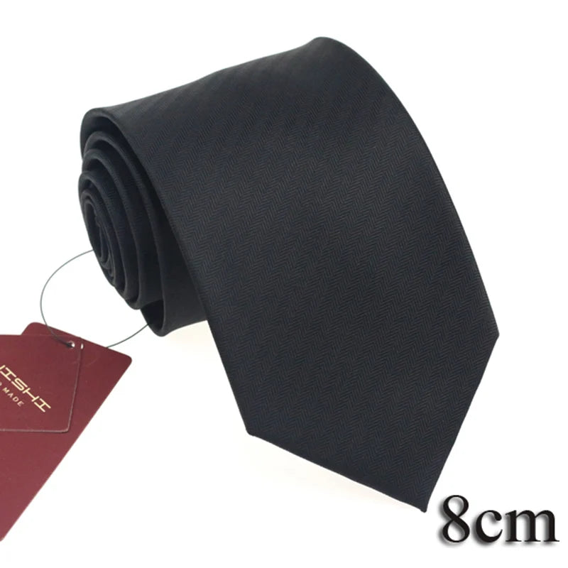 HUISHI Dark Blue Document Necktie for Men, 8 Styles, 8cm, 6cm, Waterproof, Jacquard, 03/Wear, Craings.com, Wedding Party