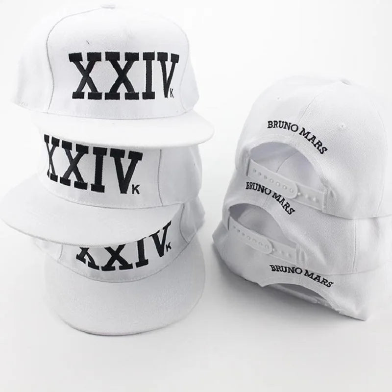 Bruno Mars 24k Magic Unisex Baseball Cap Gorras K-POP Cotton Bone Rapper XXIV Dad Hat Hip Hop Snapback Sun Hats Casquette 2021