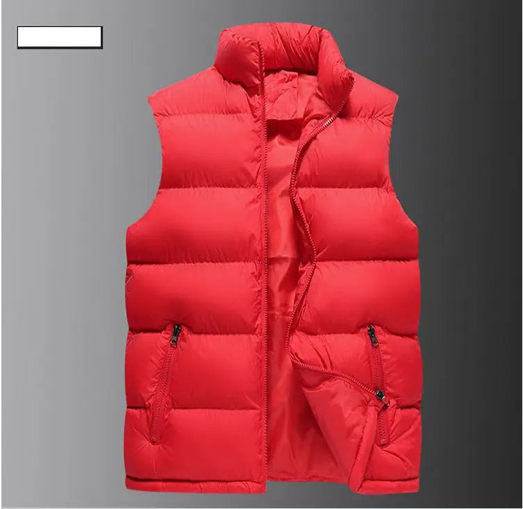 GlaJacket-Veste à col montant pour homme, manteau à fermeture éclair imperméable, gilet décontracté, vêtements de marque, chaud, hiver, automne