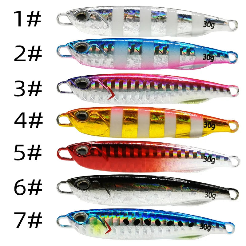 Leurre de Pêche Artificiel Japonais 10 à 50g — Appat Casting Bar & Poissons de Mer