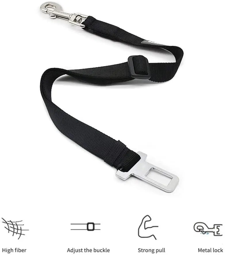 Ceinture de sécurité réglable pour animaux de compagnie, chat, chien, siège pour animaux de compagnie, véhicule, harnais pour chien, Clip en plomb, levier de sécurité, Traction, colliers pour chiens, Accessoires pour c