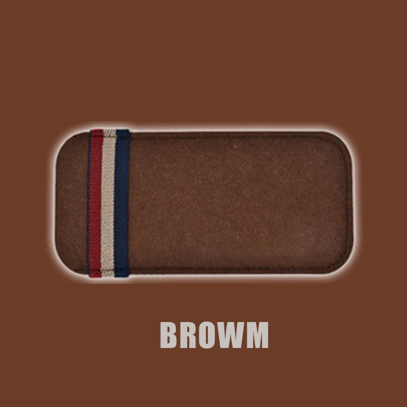 Estuche de fieltro para gafas de sol extragrande, bolsa de gafas de colores, estuche suave para gafas de montura LunUP, caja de gafas con banda elástica, compatible