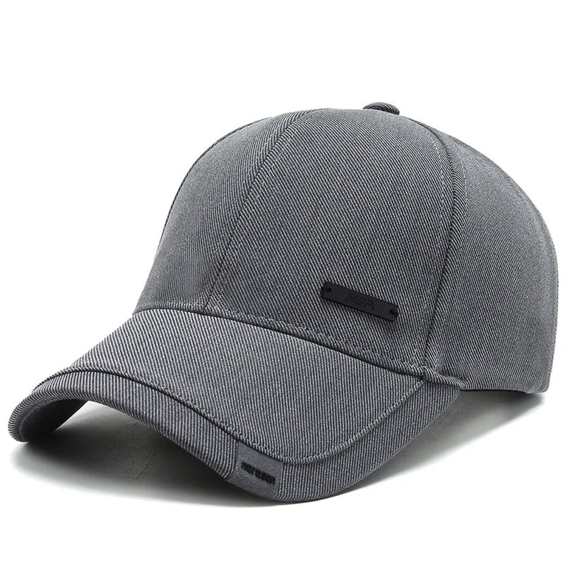 Casquette de baseball en coton pour hommes — snapback réglable, trucker, chapeau de papa