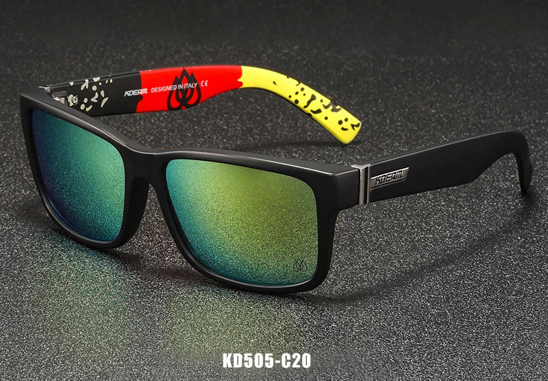 Lunettes de soleil sport polarisées — couleurs choquantes, conduite extérieur, photochromiques, avec boîte