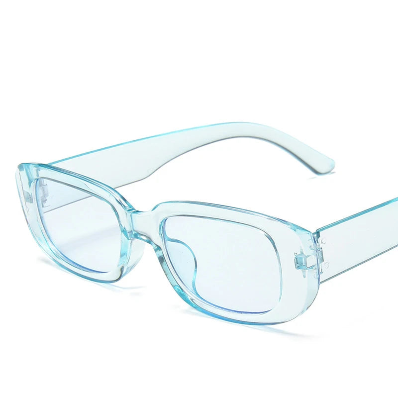 Lunettes de soleil carrées rétro vintage — petites, rectangulaires, voyage, femme