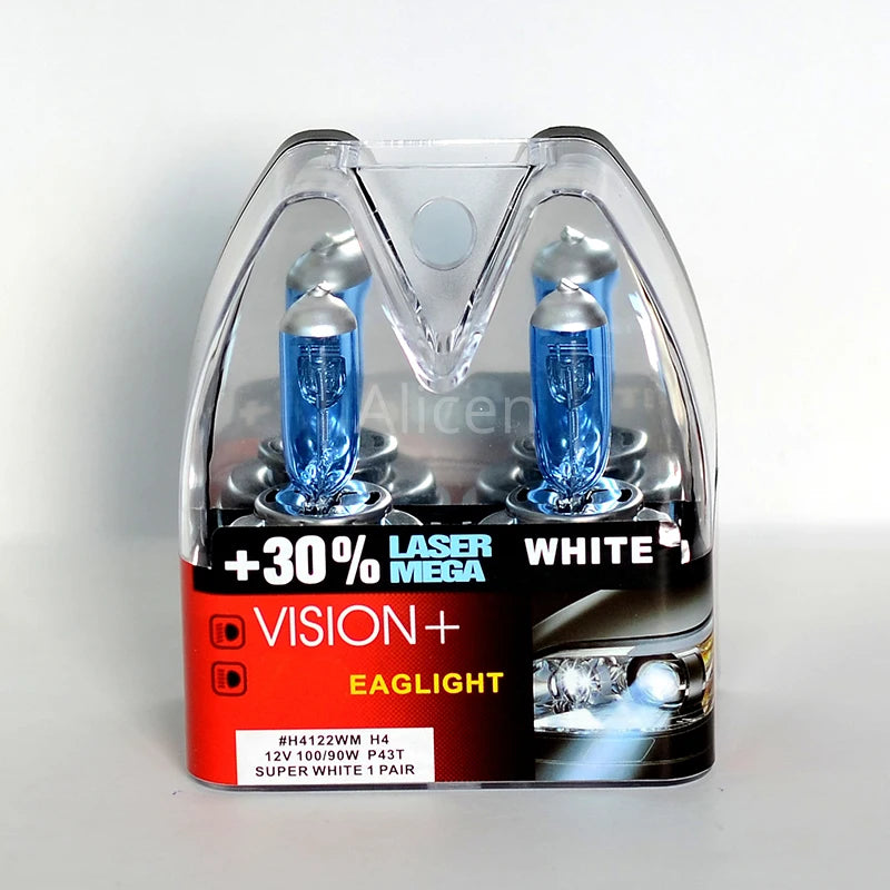 Ampoules H7 100W Super Blanches 12V — +30% Luminosité Phare Rallye Hi/Lo