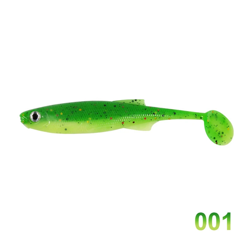 D1 – lot d'appâts souples en Silicone pour la pêche, pack de leurres pour attraper des poissons tels que les bars, les brochets et les perches, matériel pour pêcher, 75mm/100mm, 5 pièces par lot, 2020