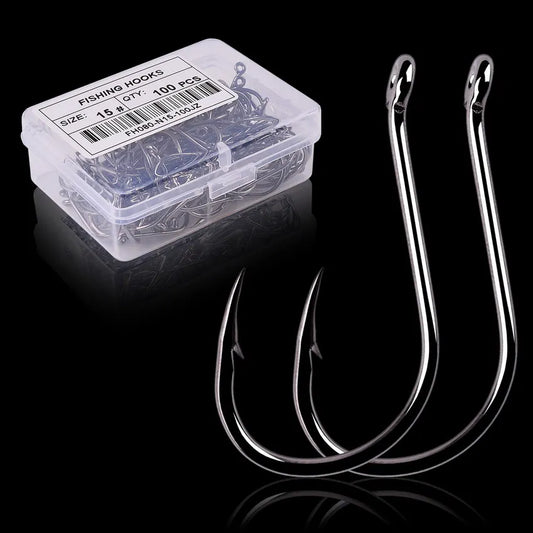 100 piezas/40 piezas/caja anzuelo de pesca de alto carbono 2 # -22 # ISEAMA con ojo carpa bagre Anzol desplazamiento Japón aparejos de pesca anzuelos
