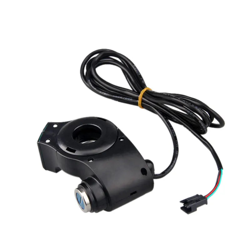 Electric Bike Thumb Throttle Voltmeter, Battery Voltage Digital Switch, Power Key Lock, E-bike Accessories