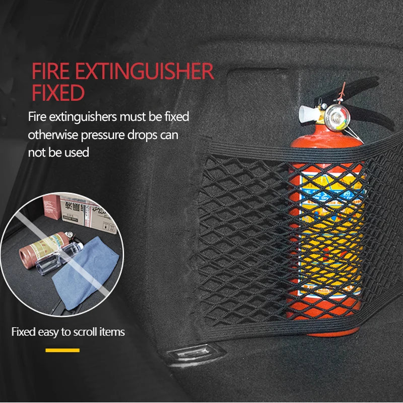 Filet de Rangement Universel pour Coffre de Voiture, Poche Arrière de Siège, Bande Magique existent, Accessoires d'Nik
