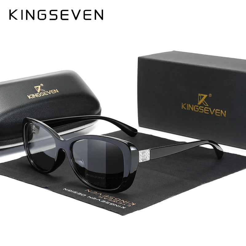 KINGSEVEN Young Style Women's Sunglasses Gradient Polarized Lens Luxury Design Elegant Ladies Sunglasses for Women