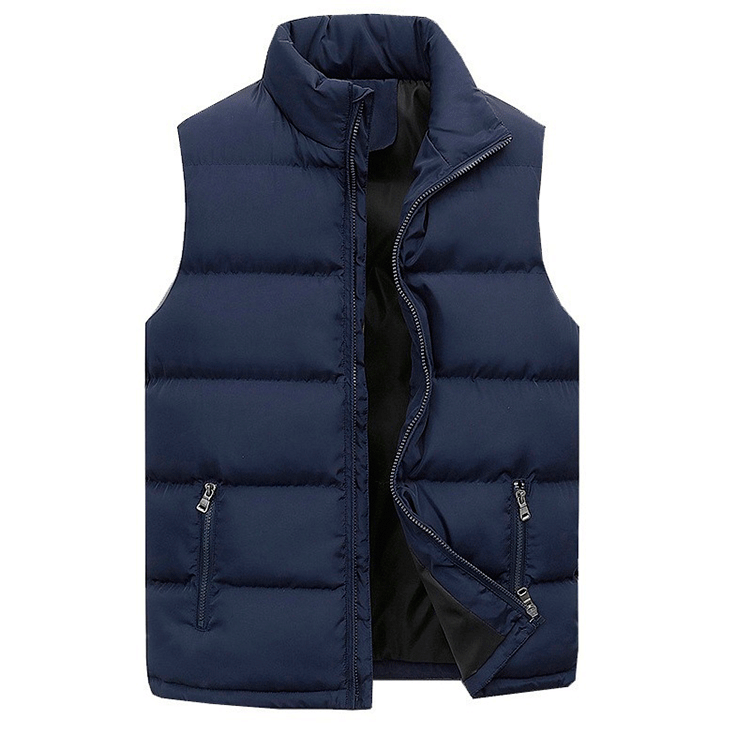 GlaJacket-Veste à col montant pour homme, manteau à fermeture éclair imperméable, gilet décontracté, vêtements de marque, chaud, hiver, automne