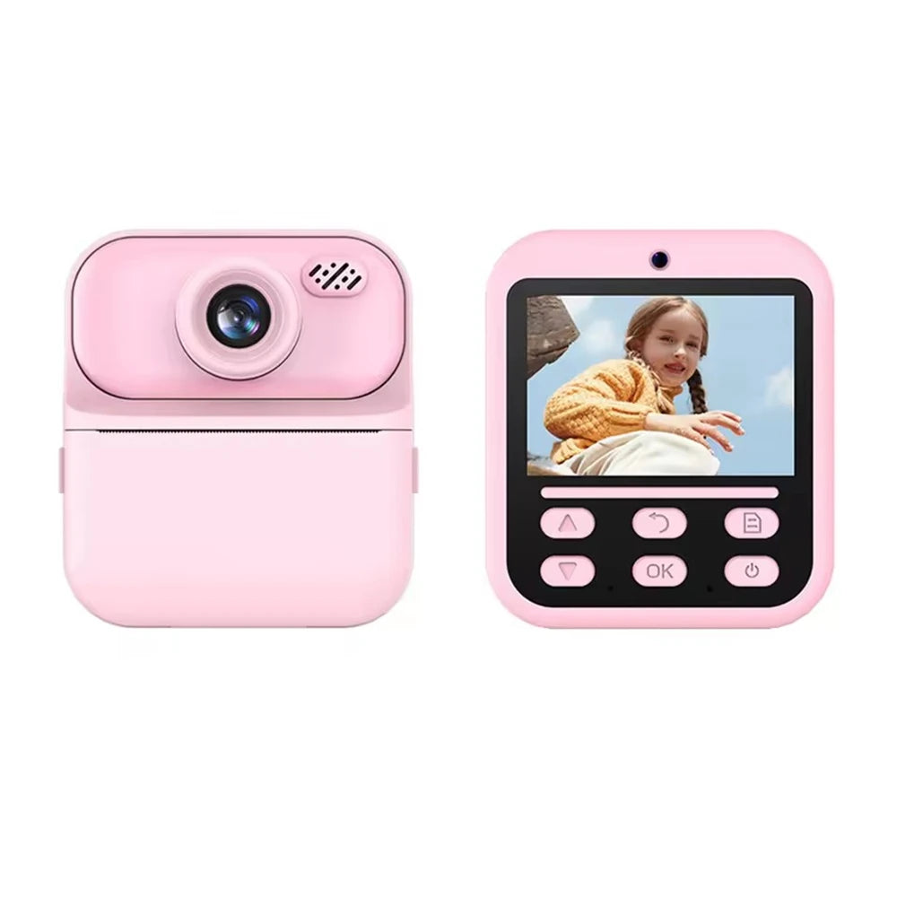 HD Instant Digital Camera, Portable Digital Camera with Instant Photo Printing, 2.4 Inch, for Girls and Boys, Birthday Gifts