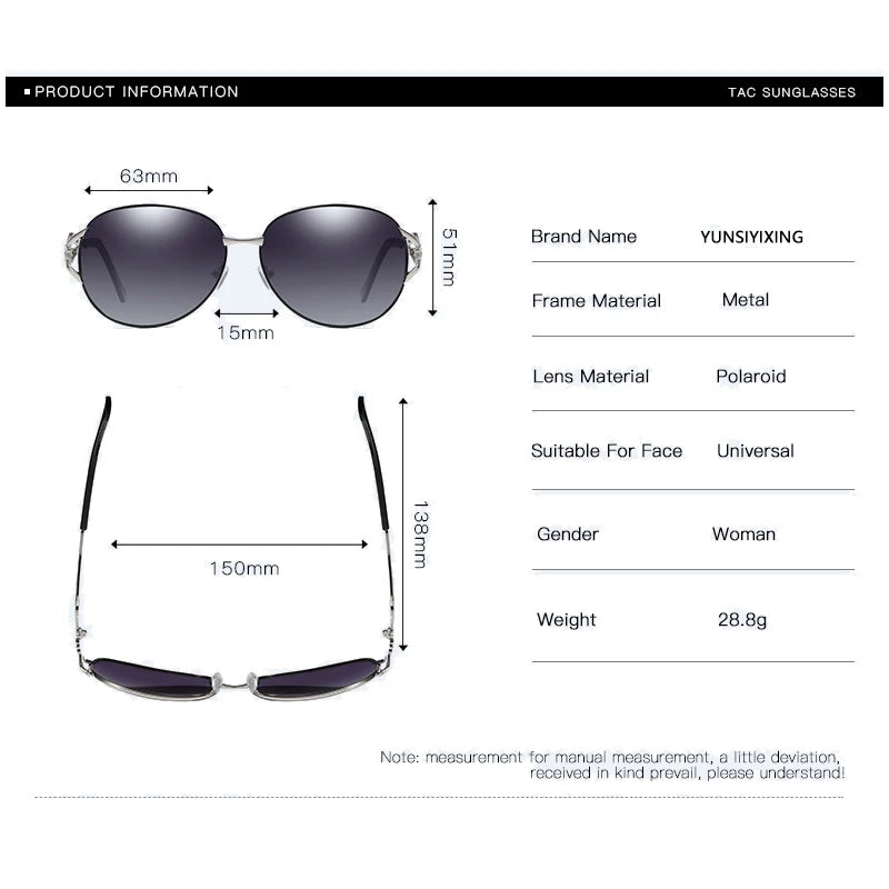 YSYX Butterfly Polarized Sunglasses for Women, Luxury UV400 Driving Sunglasses, Fashion Eyewear 2023