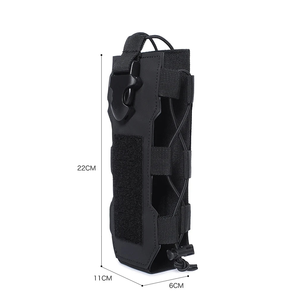 DIZETION Sports de plein air Molle bouteille d'eau pochette Radio cantine couverture étui taille Pack chasse randonnée voyage bouilloire support sacs