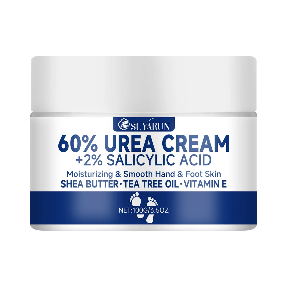 Crème Pieds à l’Urée 60% — Talons Craquelés, Peau Sèche & Callosités