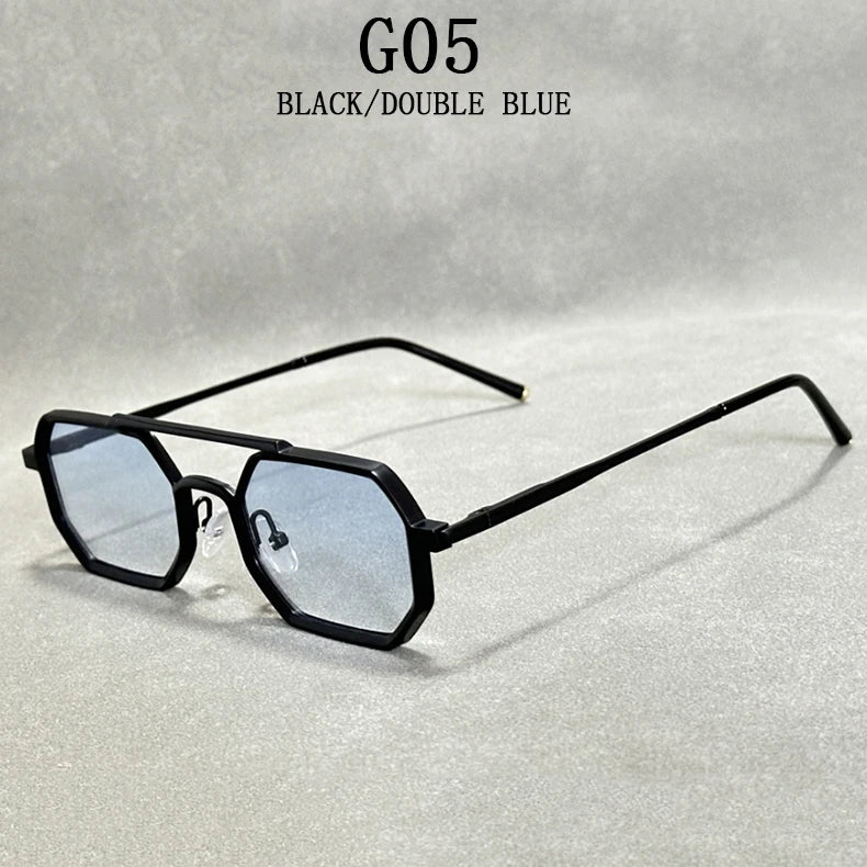 Lunettes de soleil carrées pour hommes Steampunk vintage — femmes, mode, rétro