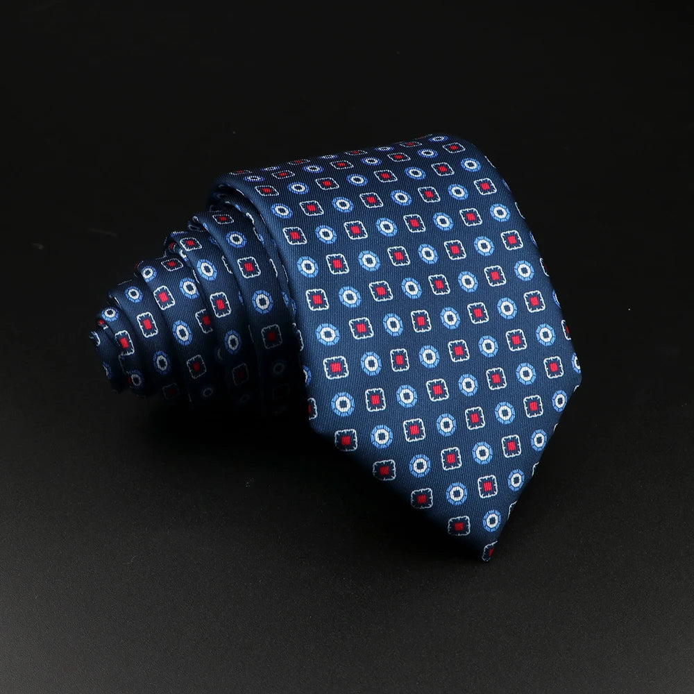 51 Estilos hombres corbatas de seda Jacquard a rayas a cuadros corbata floral accesorios uso diario camisa traje corbata regalo de fiesta de boda