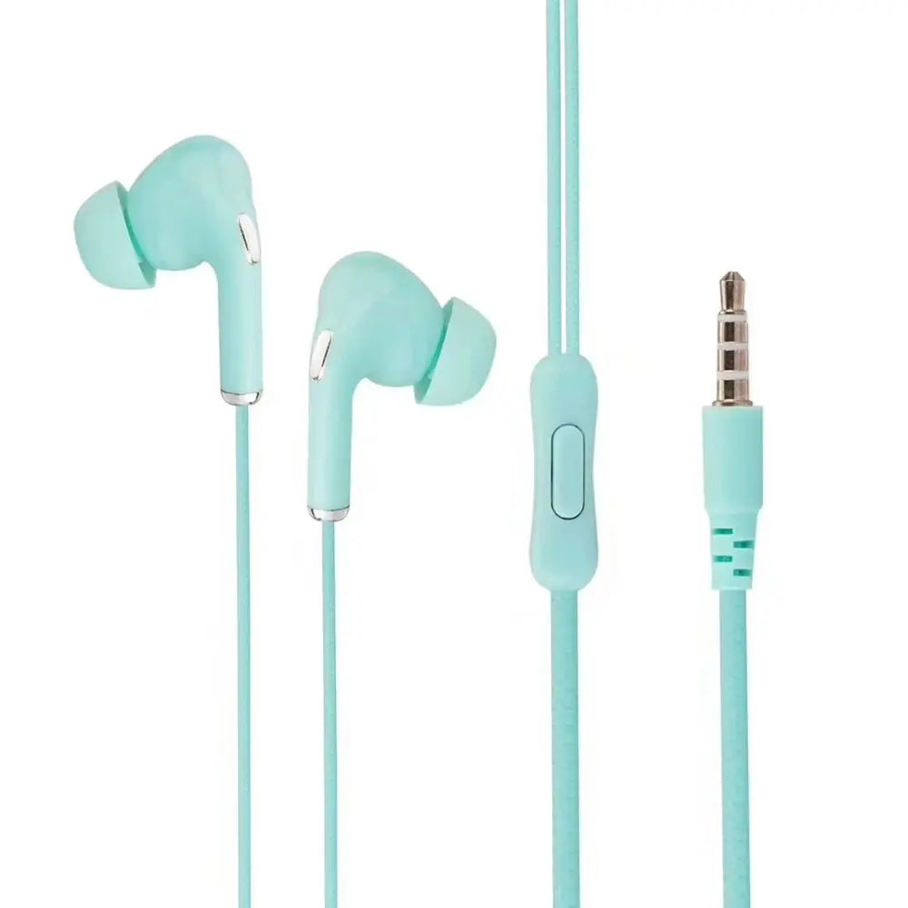 High-definition wired earphones with microphone, in-ear control, portable sports headset, wired earphones for mobile in the morning, 3.5mm