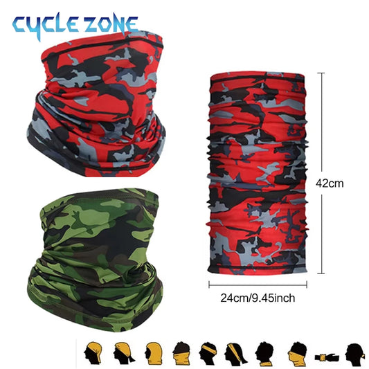 Masque facial de cyclisme absorbant la sueur, respirant, entraînement de pêche, Sport, UV, écharpe de cou, guêtre d'été, Bandana pour le visage de vélo