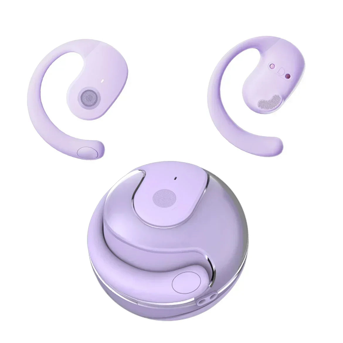 Bluetooth Wireless Earbuds, Comfortable Ear Hook, Touch Control, with Mic, Headset for Phone, Gaming