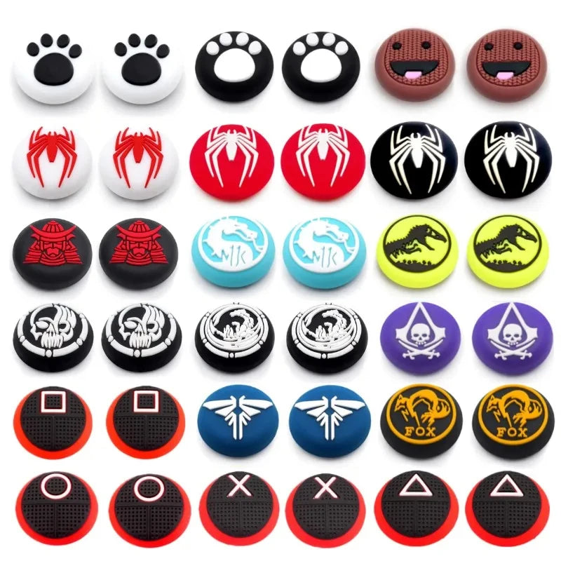 Capuchons de poignée de pouce en silicone pour manettes de jeu — accessoires universels pour consoles
