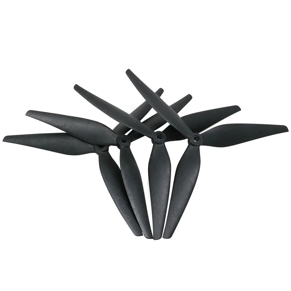 2 pares HQProp 10X5X3 9X5X3 10X4.5X3 1050 1045 9050 Hélice de nailon reforzado con carbono negro de 10 pulgadas 9 pulgadas y 3 palas para Dron RC FPV