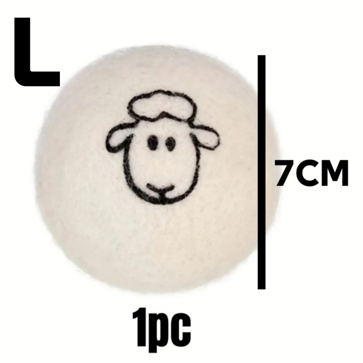 Boule de sèche-linge en laine réutilisable, adoucisseur de tissu, Alternative pour Machine à laver, réducteur de rides, fournitures de nettoyage, Gadget, 1 à 6 pièces
