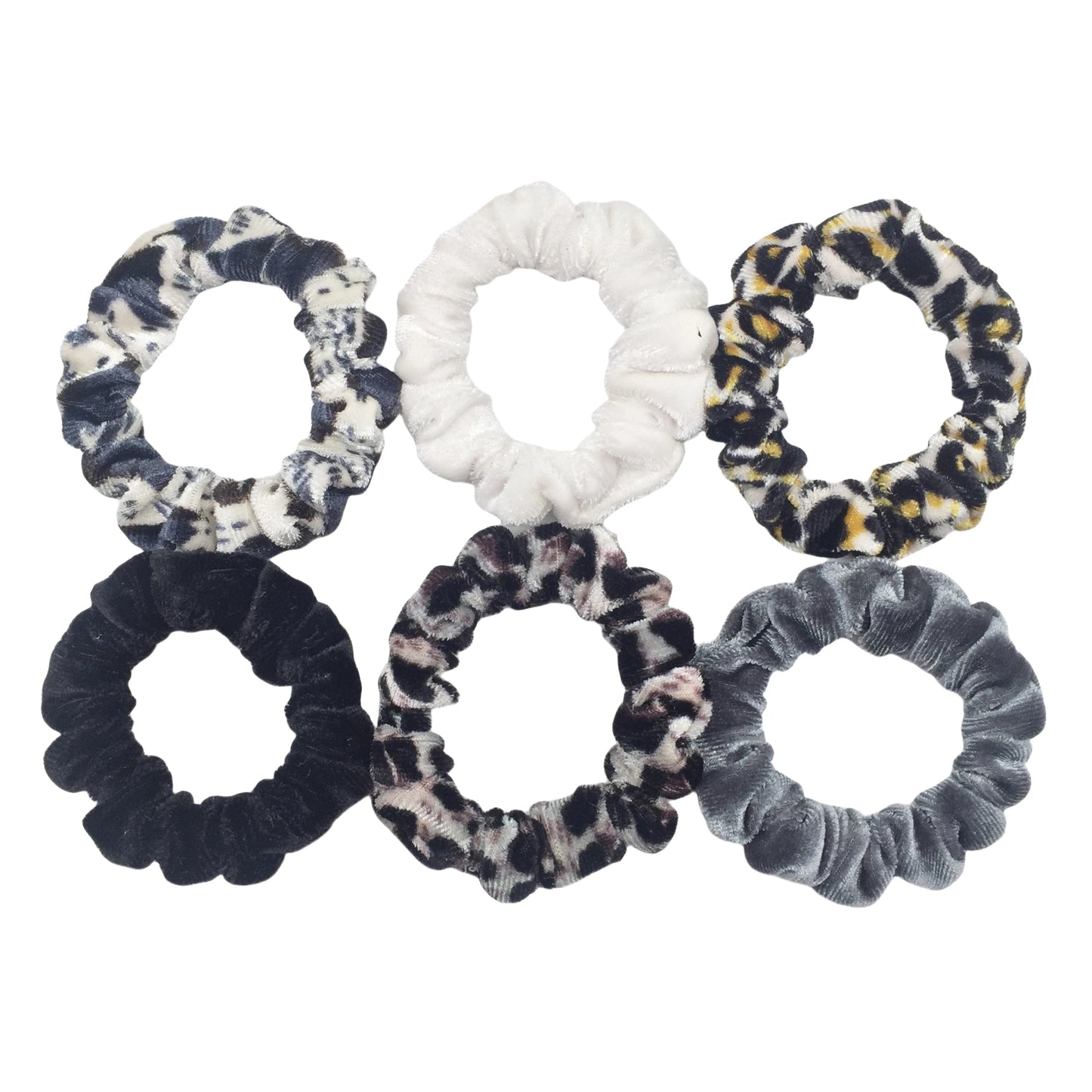 24/50/6 piezas de coleteros para mujer, accesorios de boutique de terciopelo, bonito estampado de leopardo, banda elástica de alta calidad, cinta para el pelo, lazo para cola de caballo