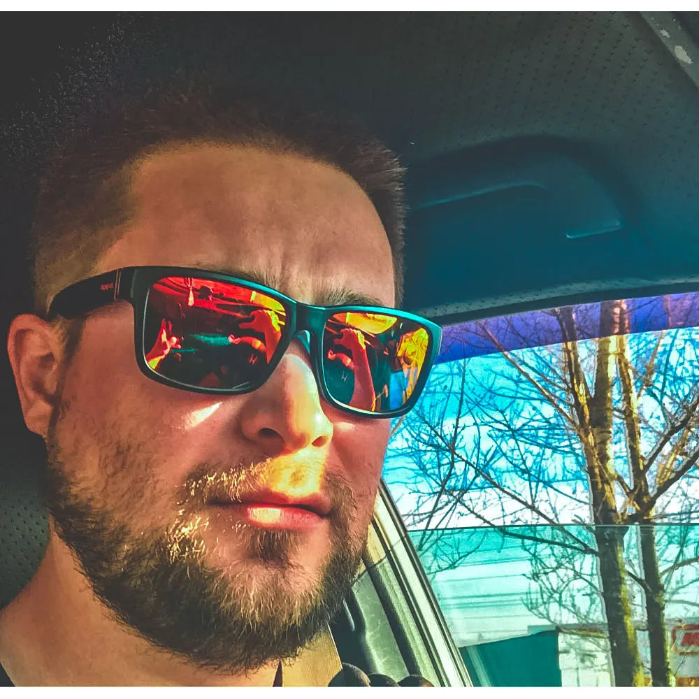 Lunettes de soleil sport polarisées — couleurs choquantes, conduite extérieur, photochromiques, avec boîte