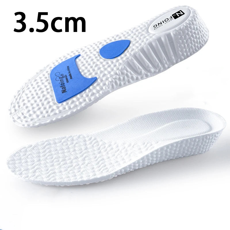 Plantillas elevadoras de altura, plantillas deportivas amortiguadoras para hombres y mujeres, almohadillas cómodas y transpirables para zapatos, 2 unidades/4 unidades