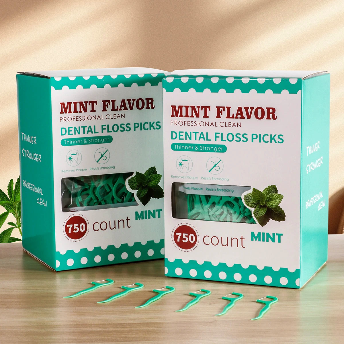Mint Dental Floss Stick - Disposable Portable Home Dental Floss Stick - Oral Care - Deep Cleaning - Interdental Cleaning