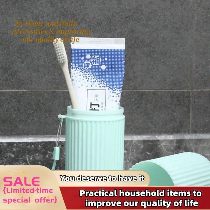1/4-Piece Travel and Camping Storage Box, Toiletry Organizer, New Design, Toothbrush Protective Case