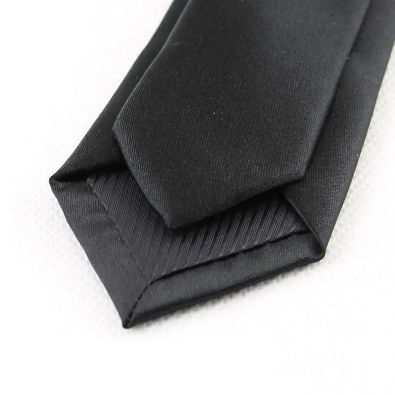 Cravate slim 5cm pour hommes — polyester, rayé, points, solide, Jacquard, affaires, fête