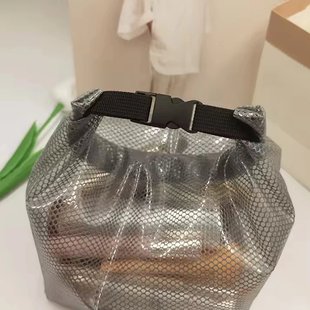 Bolsa de maquillaje de viaje de 1/2 piezas: de gran capacidad, impermeable, portátil, adecuada para natación y transporte al aire libre.