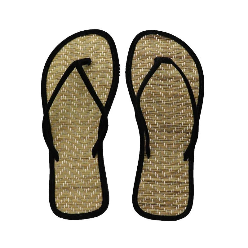 Retro Summer Slippers for Women, Casual Flip-Flops, Flat Beach Sandals, Open Parker Shoes