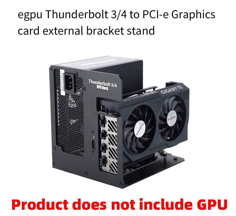 Support externe de carte graphique egpu Thunderbolt 3/4 vers pcie par alimentation ATX 7900XT/rtx4090 peut être installé