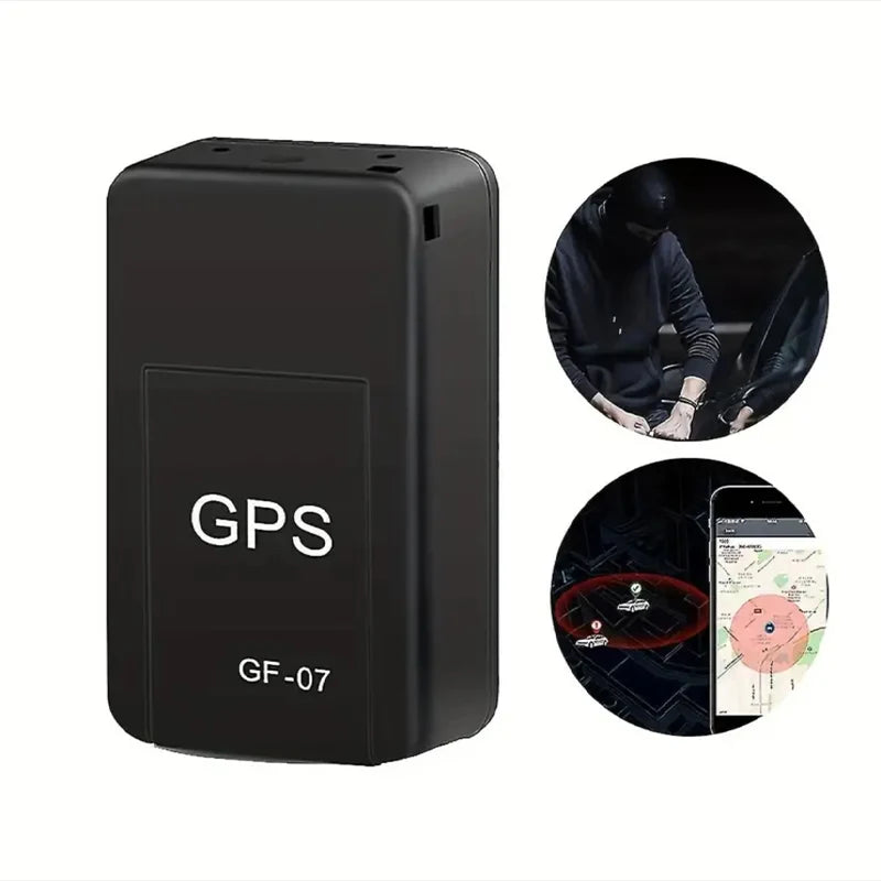 Motorcycle and Car GPS Tracker GF07, Mini Magnetic Vehicle Tracker for Pets, Children and the Elderly, GPS Position App