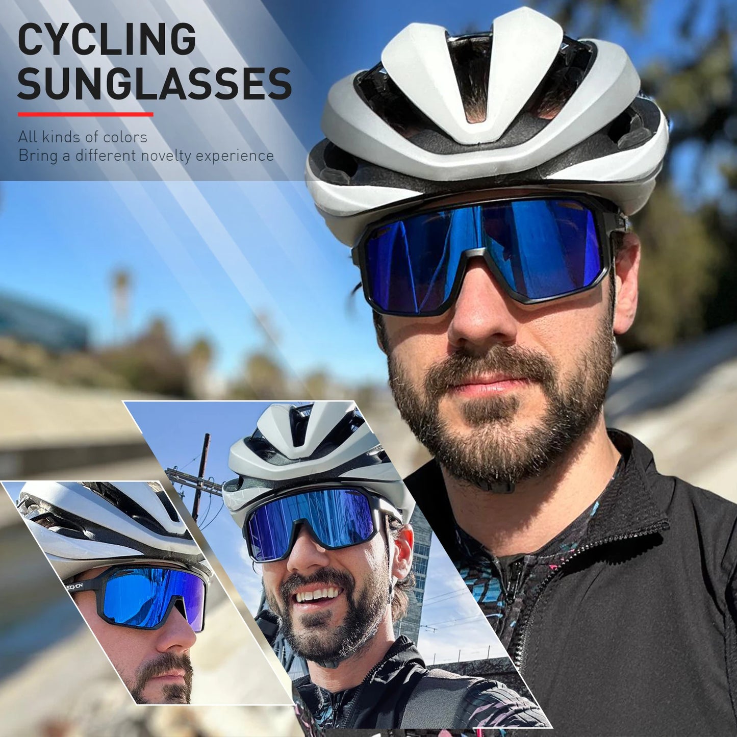 Lunettes Cyclisme UV400 VTT — Équitation Randonnée Sports Extérieur