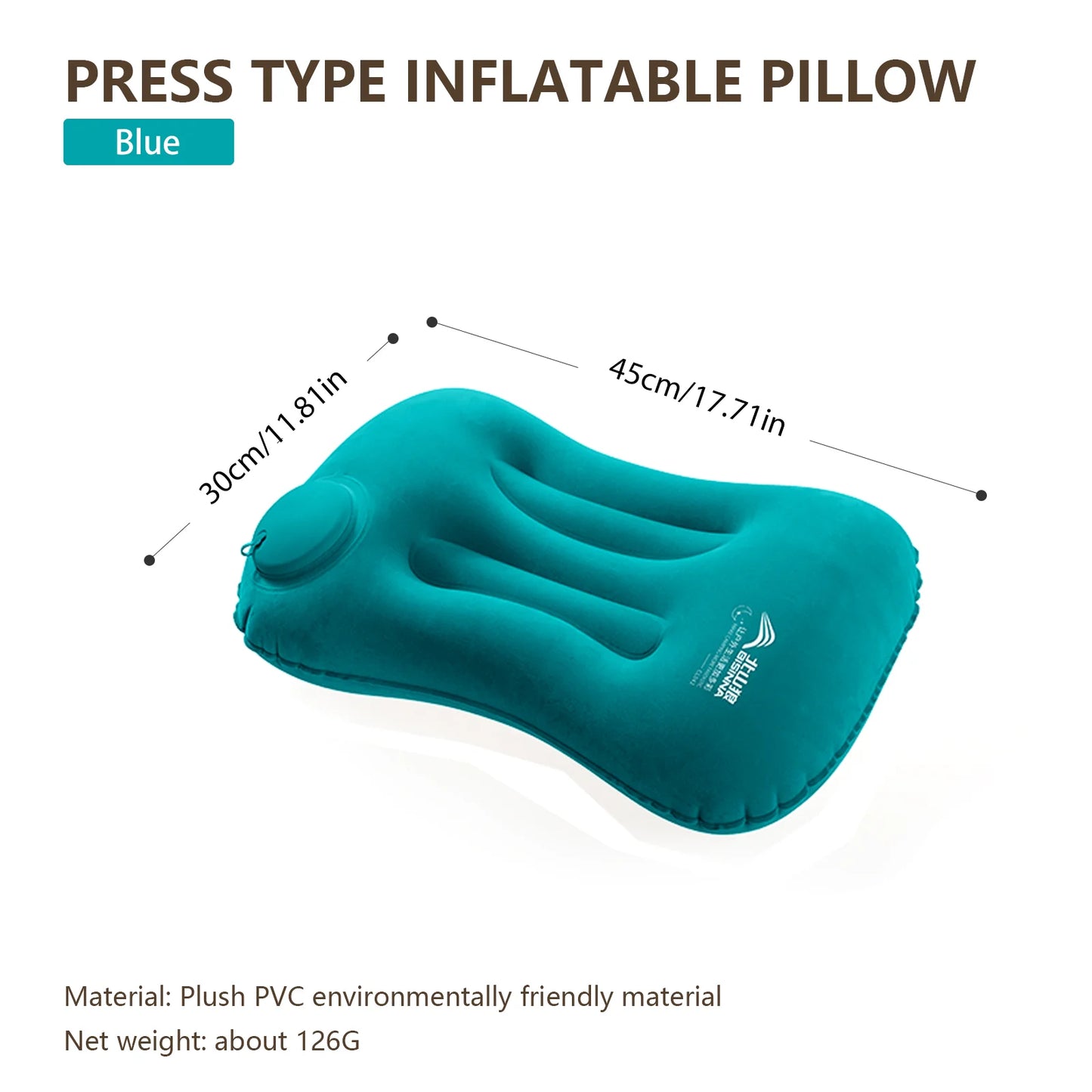 BISINNA - Portable Ultralight Inflatable Pillow for Camping, Travel, Hiking, Air Sleeping, Neck and Lumbar Support
